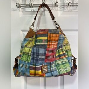 Dooney & Bourke Colorful Plaid Shoulder Bag